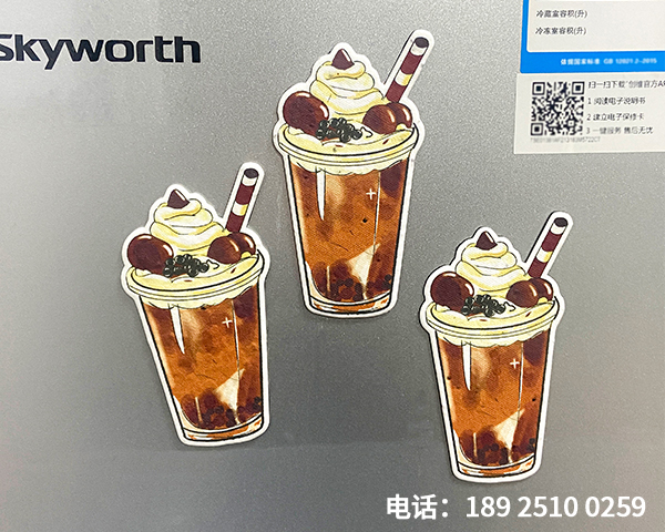 可种植环保冰箱贴订做LOGO促销低碳手工纸磁性冰箱贴